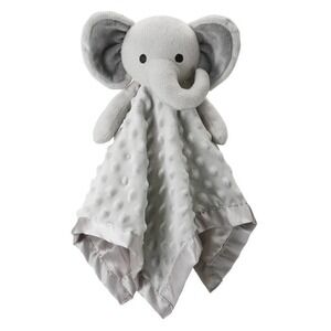 Pro Goleem Elephant Lovey Soft Security Blanket Snuggle Toy Minky Satin Trim